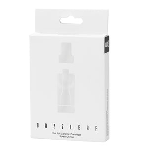 DAZZLEAF 2ML Full Ceramic Cartridge - 5Pk Dazzleaf vaporizer DAZZLEAF 2ML Full Ceramic Cartridge - 5Pk Dazzleaf vaporizer