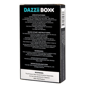 DAZZii BOXX 510 Cartridge Concealable VV 650mAh PreHeat Battery - NEW Leather Version