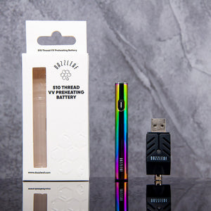 510 vape battery iridescent EZii Mini 510 Thread VV Preheat Battery – Dazzleaf vaporizer