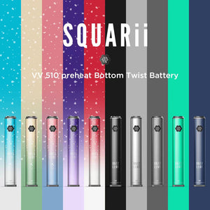 SQUARii VV 510 Preheat Bottom Twist Battery