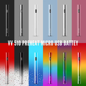 VV 510 Preheat Micro USB Battery Dazzleaf vaporizer VV 510 Preheat Micro USB Battery Dazzleaf vaporizer