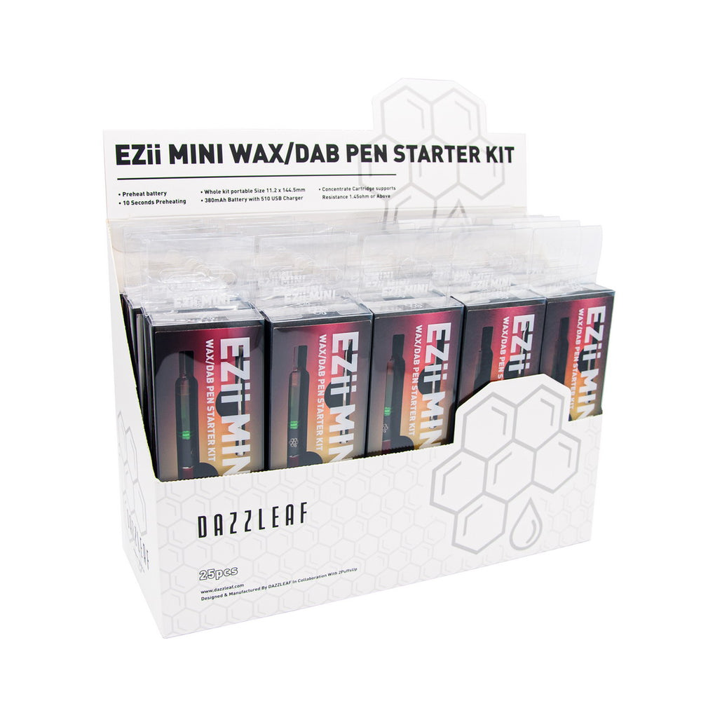EZii Mini wax/dab pen starter kit 2 in 1 display box